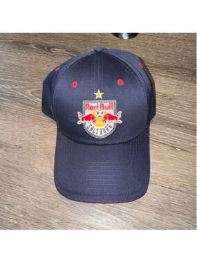 Red Bull Navy Red Salzburg Soccer Baseball Cap One Size
